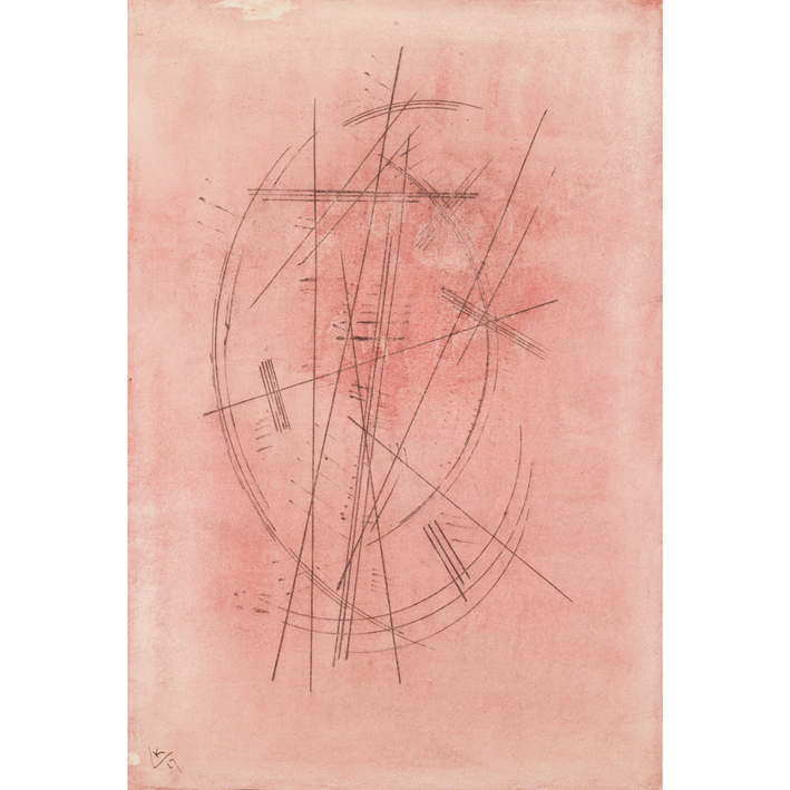  瓦西里·康丁斯基 wassily kandinsky ——粉红色玫瑰设计图